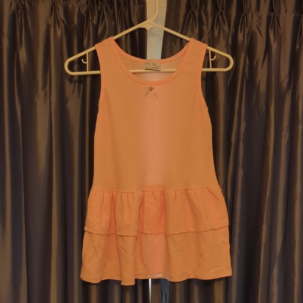 Le Top Peach Sleeveless Dress